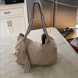 Large Valentino beige shoulder bag.
